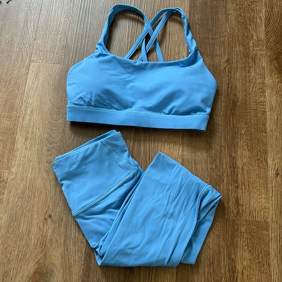 lululemon athletica Pants - LuluLemon Sports bra & leggings matching set - blue, 6